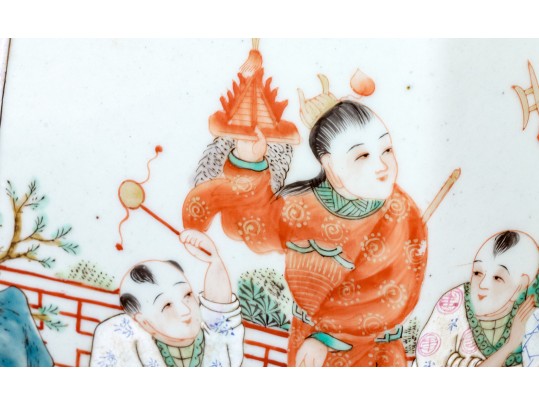 Chinese Famille Rose Porcelain Hexagonal Garden Stool