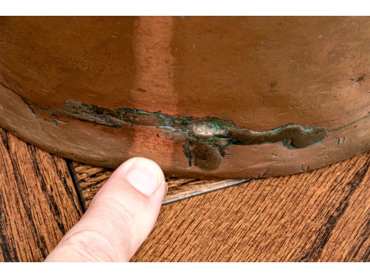 Trio Of Vintage Copper Stock Pots