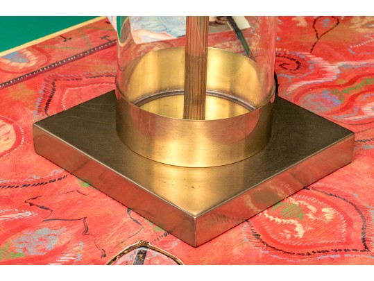 Modern Glass & Brass Lamp