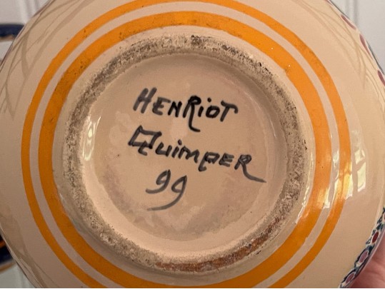 Henriot Quimper Vessels (4pc)