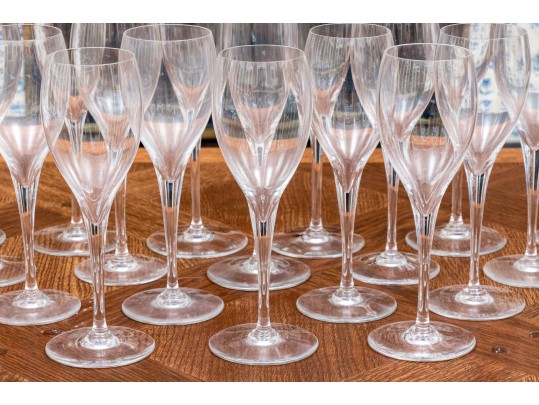 Collection Of 23 Baccarat Wine Glasses & Champagne Flutes 