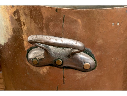 Two Vintage French Copper Pots