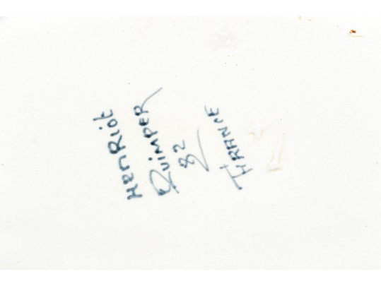 Henriot Quimper Oval Serving Dish