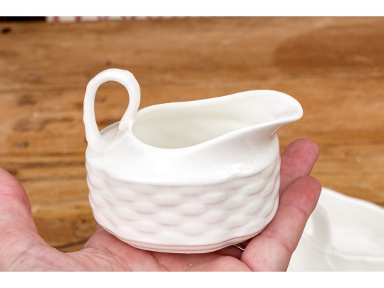 English Coalport Strawberries & Cream Basket