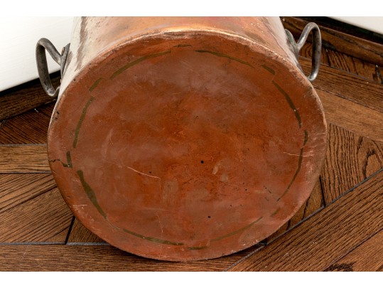Trio Of Vintage Copper Stock Pots