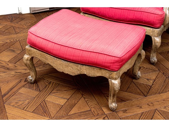 Louis XV Style Chair & Ottoman