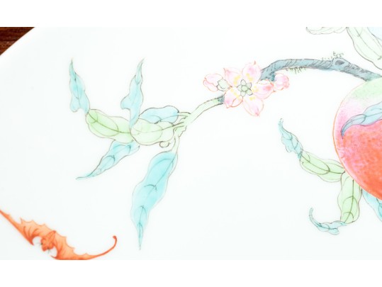 Chinese Famille Rose Porcelain Peach Bowl, 20th C. 