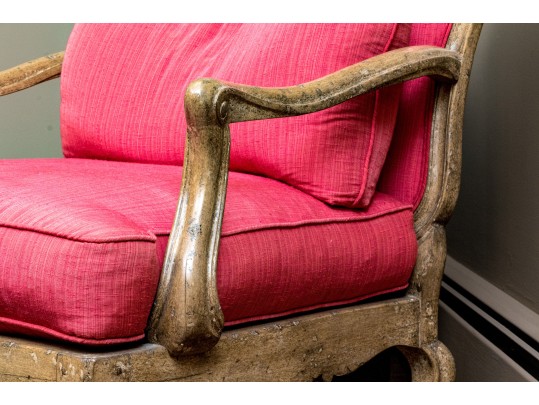 Louis XV Style Chair & Ottoman