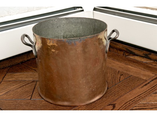 Trio Of Vintage Copper Stock Pots