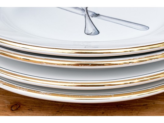 Italian Deruta Ceramic Pasta Set