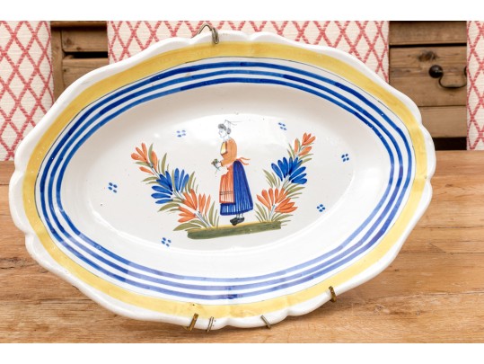 Henriot Quimper Oval Serving Dish