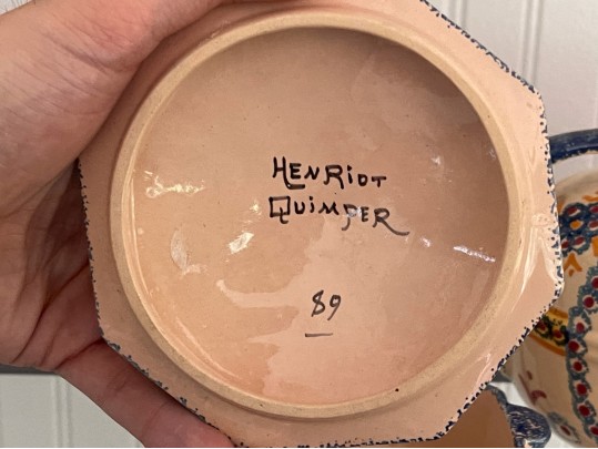 Henriot Quimper Vessels (4pc)