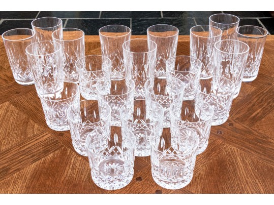 Waterford Lismore Rocks Glasses & Highboys (23 Pc)