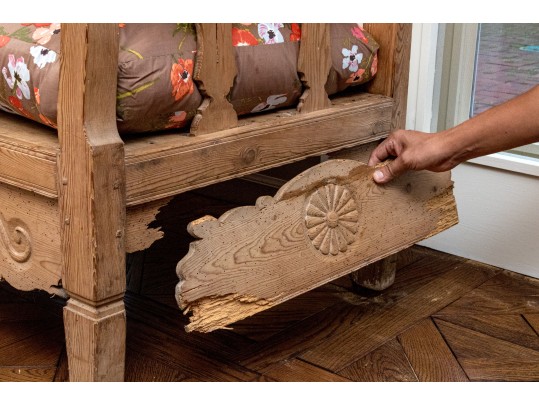 A Fine Antique Country Pine Sofa