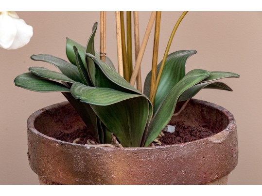 Large Potted Faux Orchid