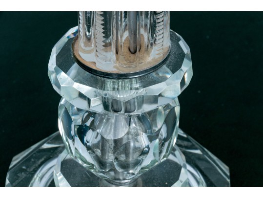 Vintage & Elegant Cut Glass Lamp