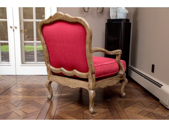 Louis XV Style Chair & Ottoman