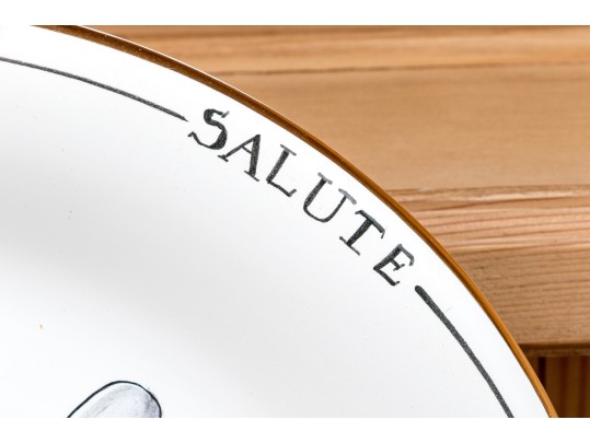 Italian Deruta Ceramic Pasta Set