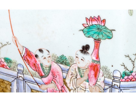 Chinese Famille Rose Porcelain Hexagonal Garden Stool