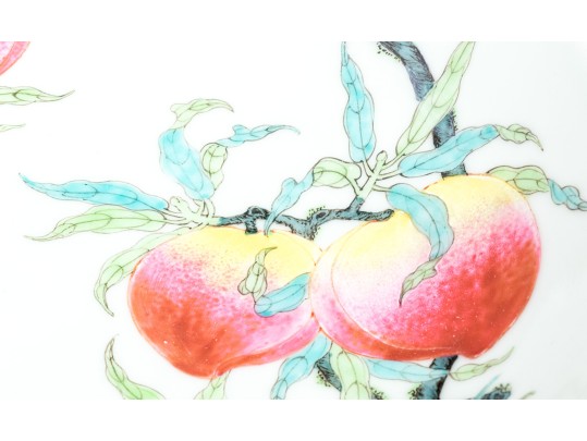 Chinese Famille Rose Porcelain Peach Bowl, 20th C. 