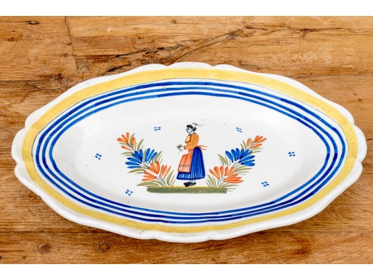 Henriot Quimper Oval Serving Dish