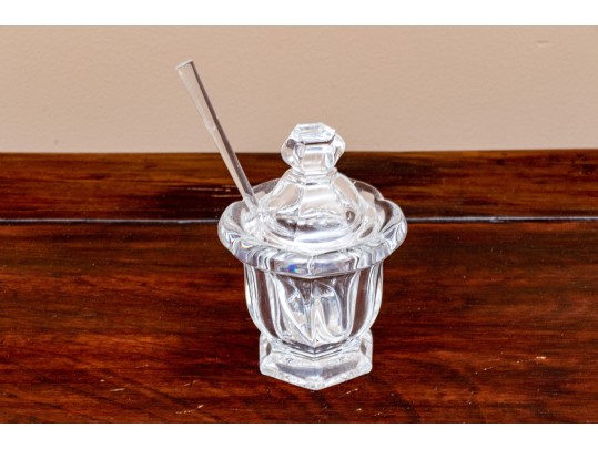 Baccarat Harcourt Missouri Mustard Jar