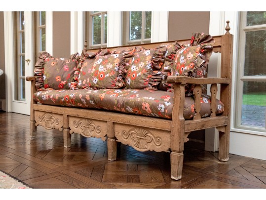 A Fine Antique Country Pine Sofa