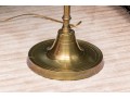 Vintage Brass & Mahogany Standing Lamp