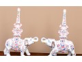 Pair Of Tiffany & Co. Hand-Painted French Porcelain Elephant Vessels
