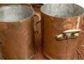 Trio Of Vintage Copper Stock Pots