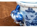Antique Chinese Blue & White Foot Bath / Jardiniere