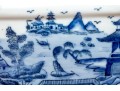 Antique Chinese Blue & White Foot Bath / Jardiniere