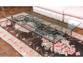 Large Glass & Iron Cocktail Table
