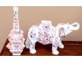 Pair Of Tiffany & Co. Hand-Painted French Porcelain Elephant Vessels