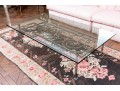 Large Glass & Iron Cocktail Table
