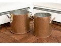 Two Vintage French Copper Pots