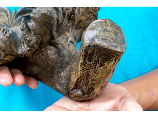 Decorative Naturalistic Volcano Flower Sculpture