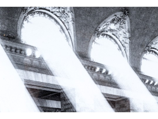 Iconic Photographic Reproduction Print Depicting Sunbeams Through Grand Central Station
