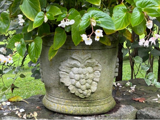 Single Cast Concrete Grape Cluster Garden Planter