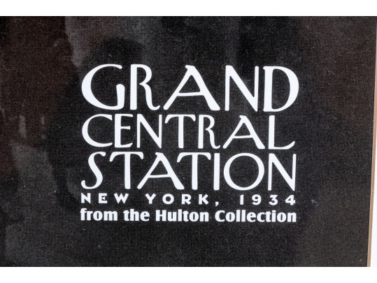 Iconic Photographic Reproduction Print Depicting Sunbeams Through Grand Central Station