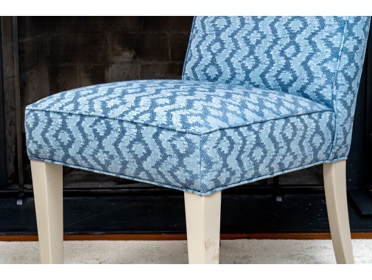 Handsome Pair Of Custom Upholstered Side Chairs