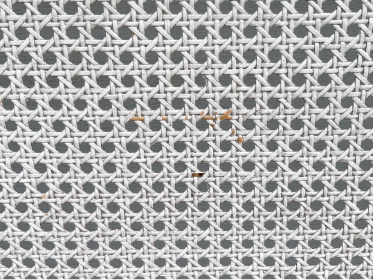 Handsome French Country Caned And Painted King Bedstead