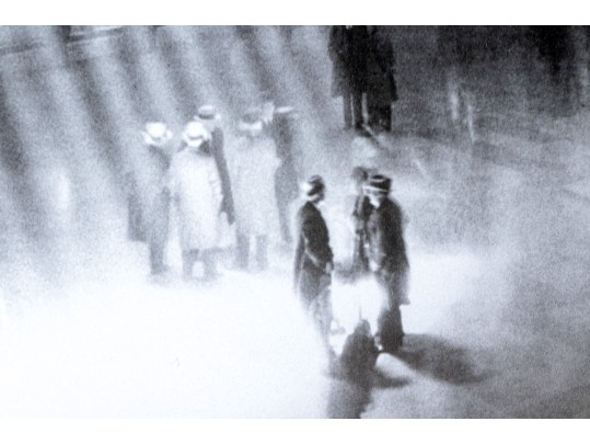 Iconic Photographic Reproduction Print Depicting Sunbeams Through Grand Central Station