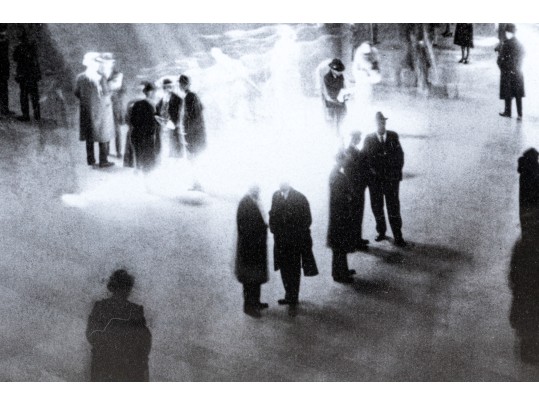 Iconic Photographic Reproduction Print Depicting Sunbeams Through Grand Central Station