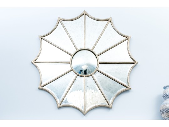 Stylish Oversized Spider Web Form Segmented Mirror