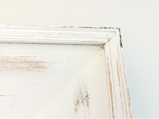 Country Chic Framed And Beveled Mirror