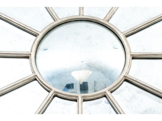 Stylish Oversized Spider Web Form Segmented Mirror