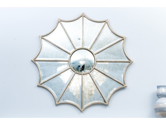Stylish Oversized Spider Web Form Segmented Mirror