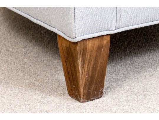 Fabulous Pair Of Tub Back Upholstered Armchairs