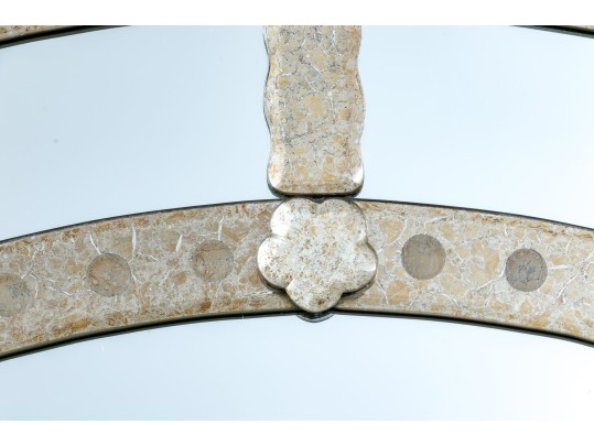 Lavish Venetian Style Antiqued Oval Mirror